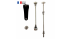 Kit n°3-9 - Axe avant + Axe arrière + collier de selle 34.9mm + Clé