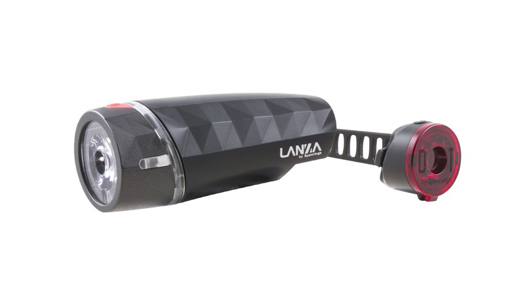 LANZA SET front+rear battery, 2AA/1 CR2032 + BR29 - Spanninga