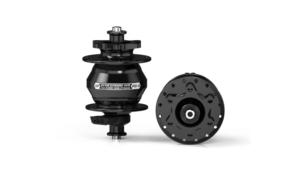 Moyeu PD8, noir, 32 trous, disque 6 trous