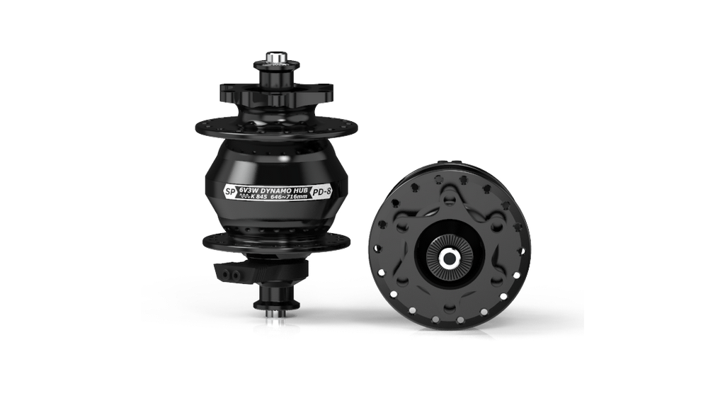 Moyeu PD8, noir, 36 trous, disque 6 trous