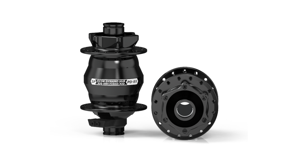 Moyeu PD8-X-110, noir, 32 trous, disque 6 trous, axe 15mm x 110