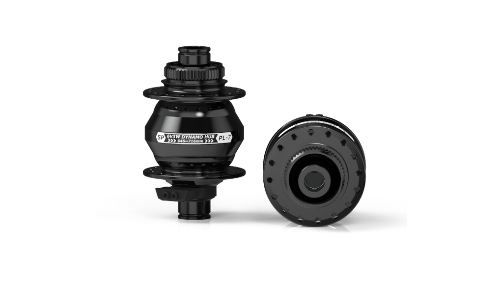 Moyeu PL7, noir, 32 trous, centerlock, axe 12mm x 100