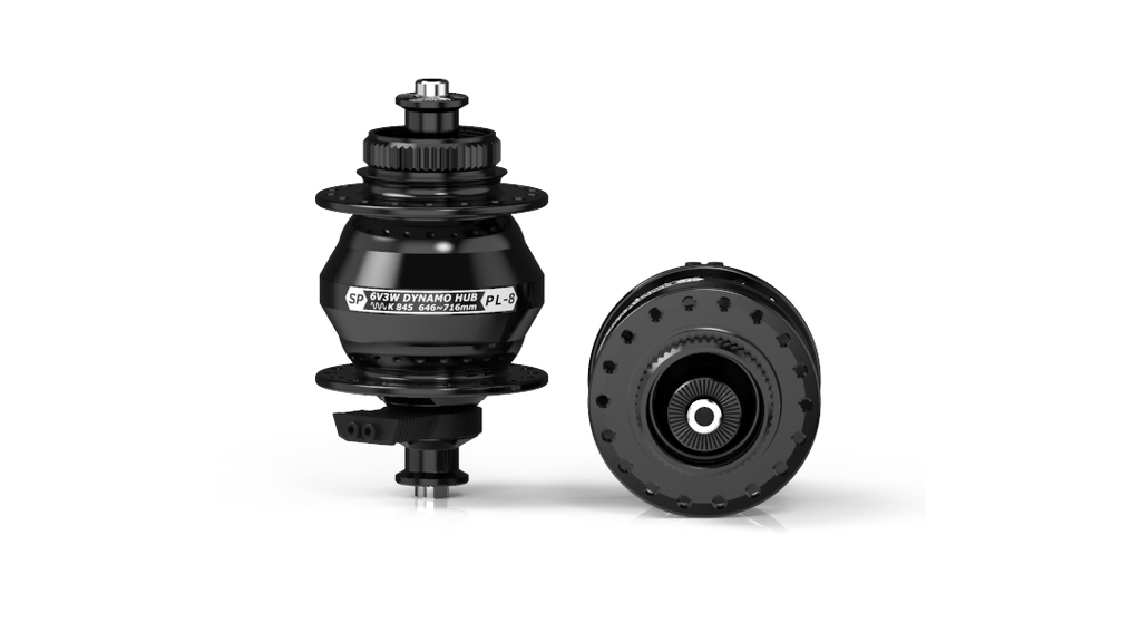Moyeu PL8, noir, 36 trous, disque centerlock