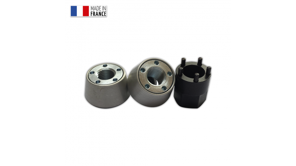 Kit n°15 - 2 écrous M12 (pas de 1.25) + Clé