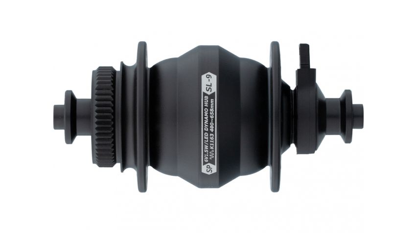 Moyeu SL9, noir, 28 trous, Centerlock