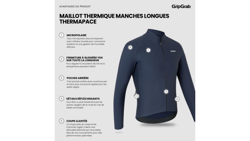 Veste thermique manches longues PACR - 6100