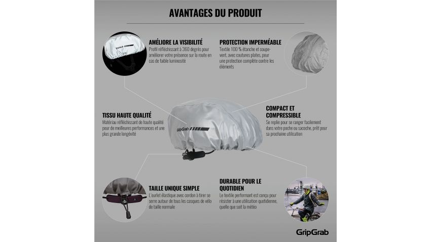Couvre-Casque Réflechissant - Gris - 5043