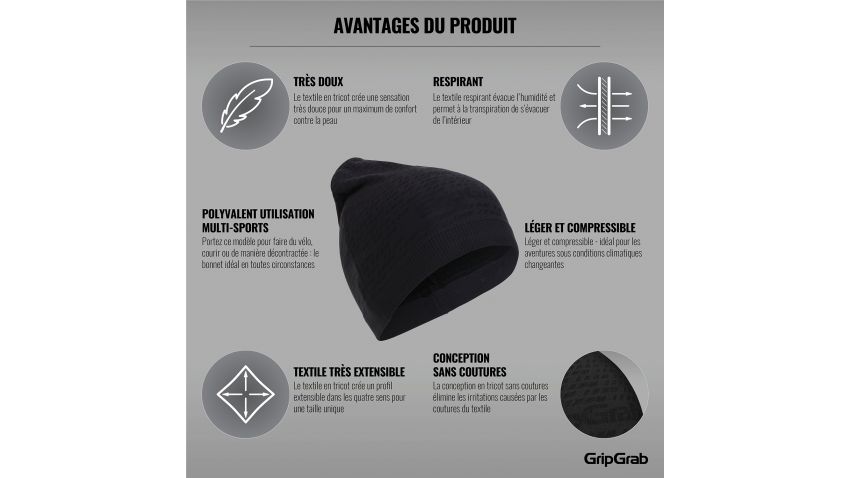 Bonnet sans coutures tricoté Freedom - 5045