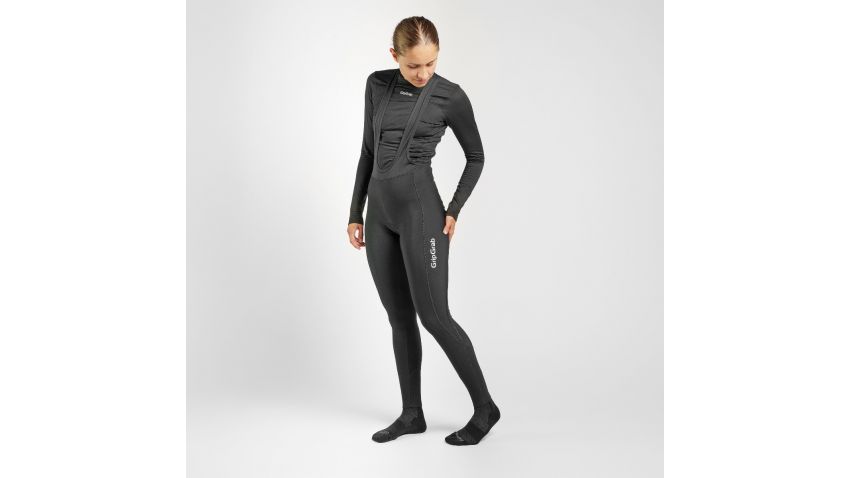 Collant femme à bretelles thermique RIDE, avec peau de chamois - 6230