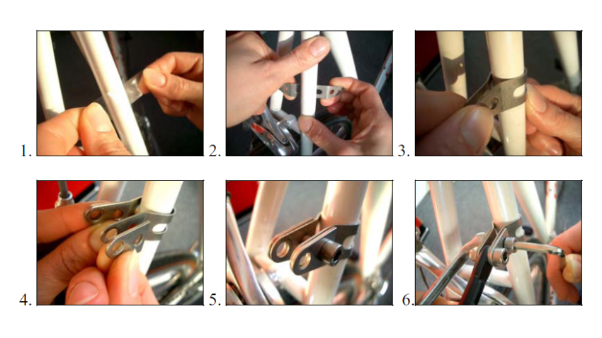 Collier de fixation porte-bagages pour haubans 16 mm