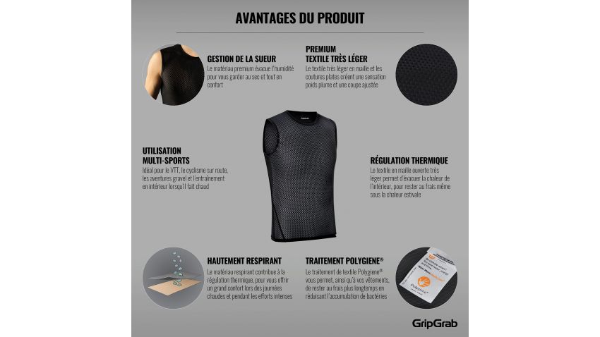 Pack De 3 Sous-Vêtements Sans Manches En Mesh - 9013