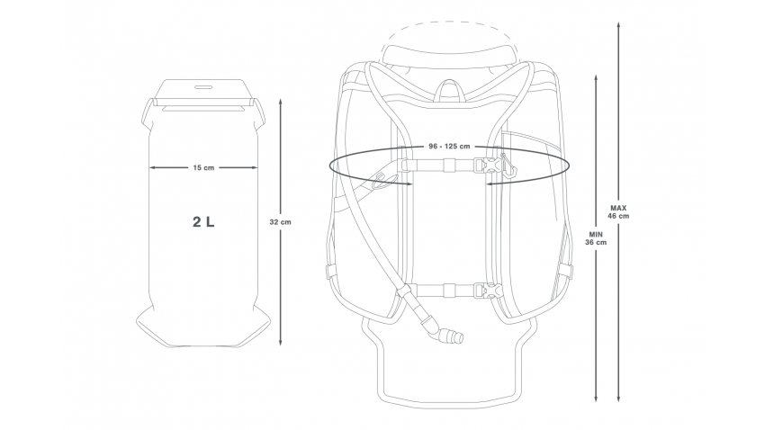 Backcountry Hydration Backpack L/XL