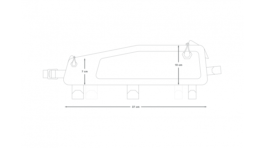 Backcountry Long Top Tube Pack (1.8L)