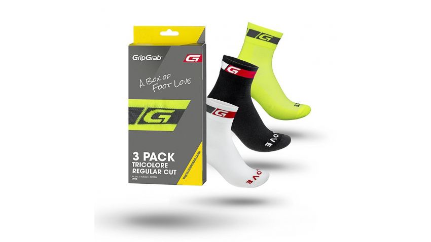 Pack de Trois Paires De Chaussettes De Couleur : Blanc, Noir, Jaune - 9008