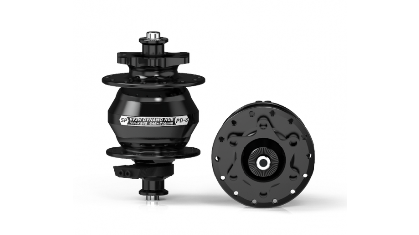 Moyeu PD8, noir, 28 trous, disque 6 trous