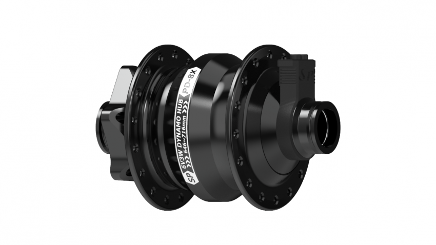 Moyeu PD6, noir, 32 trous, disque 6 trous, axe 15mm X 100