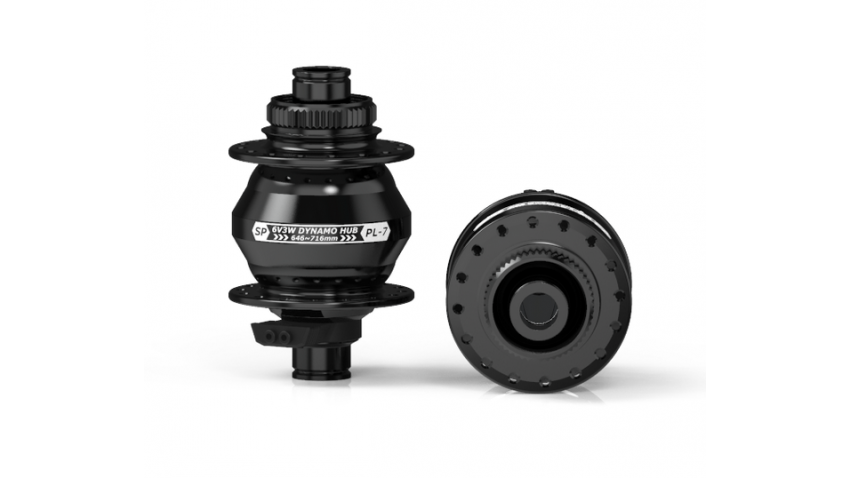 Roue dynamo avant 700 jante Gravel Pulse 17 moyeu PL7 32 trous-centerlock