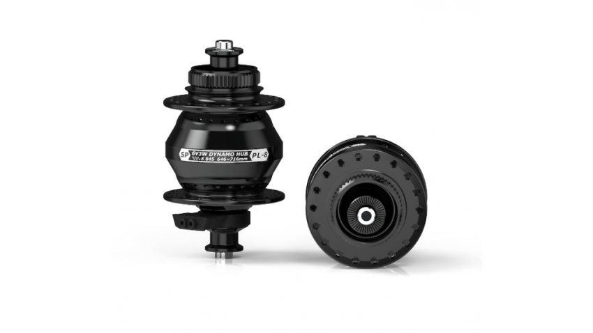 Moyeu PL8, noir, 36 trous, disque centerlock