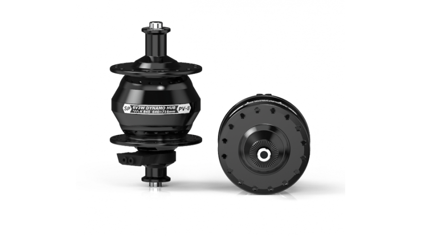 Moyeu PV8, noir 32 trous