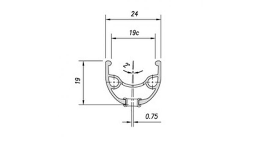 Roue dynamo avant 700 axe classique M820 - moyeu PL8 36T- Centerlock