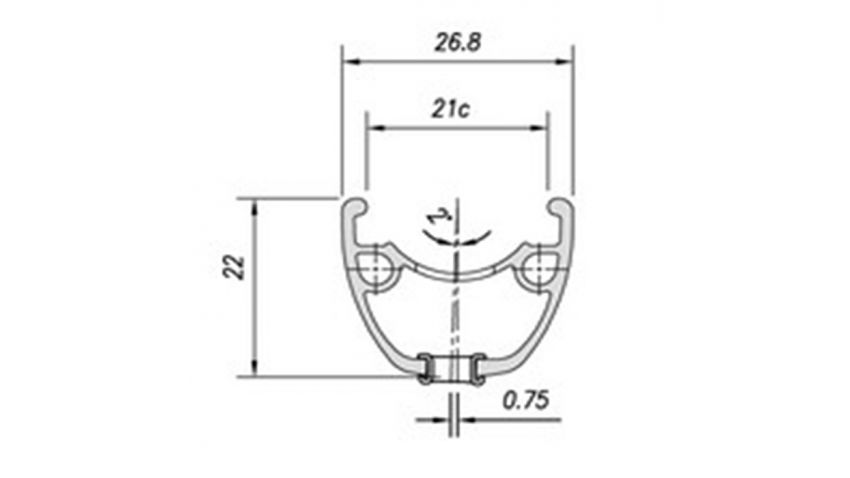 Roue dynamo avant 27,5'' jante Traxx moyeu PL7 32 trous-centerlock