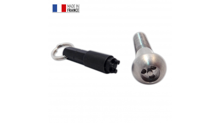 Kit n°13 - Vis de chariot de selle M8x45 + Clé