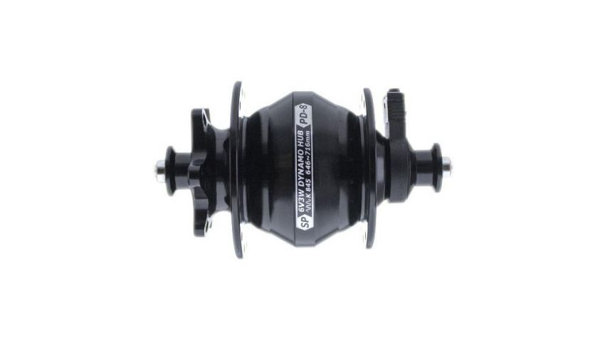 Moyeu PD8, noir, 36 trous, disque 6 trous