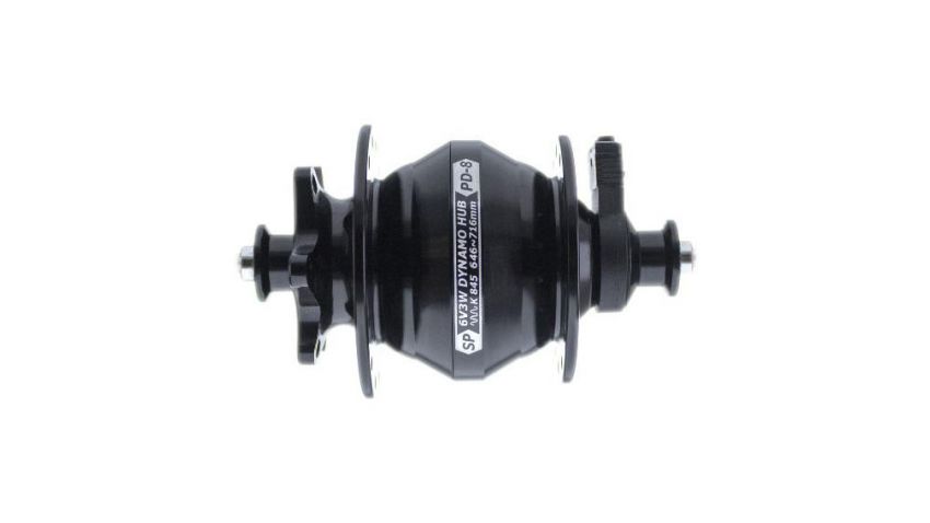 Moyeu PD8, noir, 32 trous, disque 6 trous