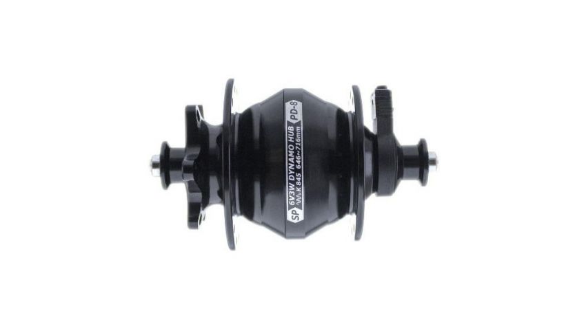 Moyeu PD8, noir, 28 trous, disque 6 trous