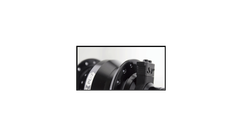 Moyeu PL7, noir, 32 trous, centerlock, axe 12mm x 100