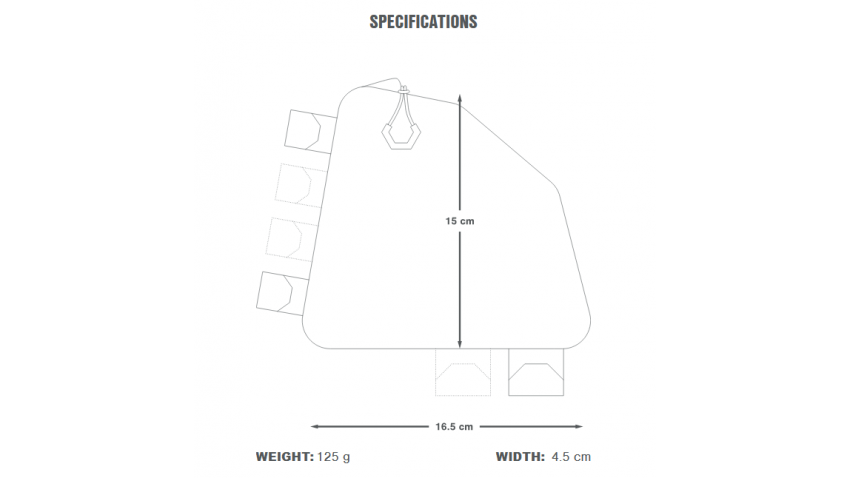 Backcountry Rear Top Tube Pack (1L)